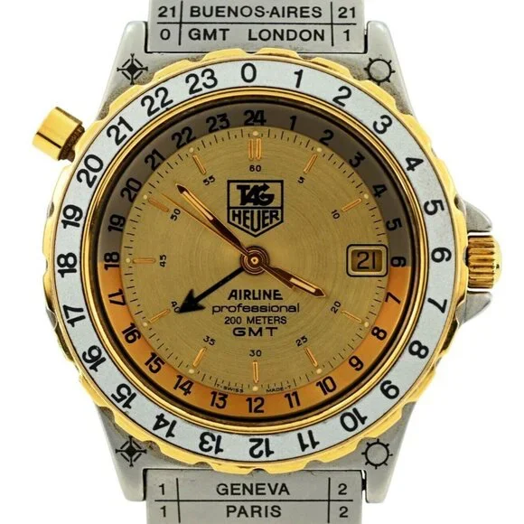 Tag Heuer 35mm Men's Professional 200M Airline 24h Dial GMT Watch